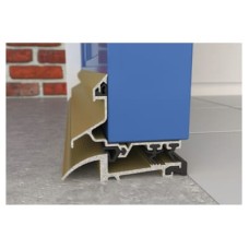 Exitex Mobility Low Weatherbar Kit - 914mm Length - Inward Opening Doors - Gold Aluminium