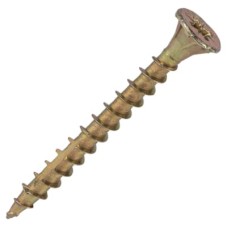 Reisser Cutter Pozi Countersunk Wood Screws - 5.0 x 45mm - Yellow Zinc - Pack of 200