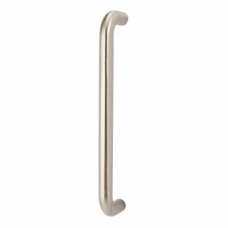 Exel 22mm D-Bar Door Pull Handle - Bolt Fix - 305mm Centres - Satin Stainless Steel