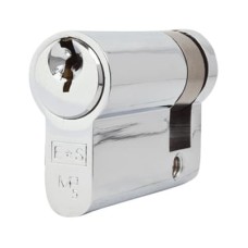 Eurospec 5 Pin 45mm Euro Single Cylinder - 35 + 10mm - Polished Chrome - Master Keyed