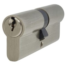 Exel 5 Pin 80mm Euro Double Cylinder - 40 + 40mm - Polished Nickel - Keyed to Differ