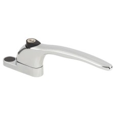 Yale uPVC Inline Espagnolette Locking Multipoint Window Handle - Dual - Polished Chrome