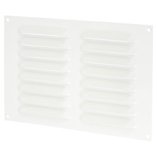 Exel Hooded Louvre Vent - 242 x 165mm - 6650mm² Free Air Flow - White