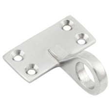 Exel Top Rail Mounting Sash Window Ring Lift - 48 x 22mm - Satin Chrome