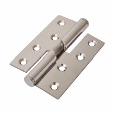 Rising Butt Door Hinge - 102 x 76 x 3mm - Right Hand - Polished Stainless Steel - Pair
