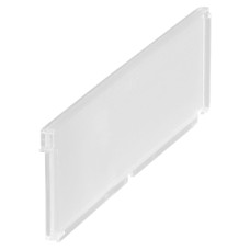 elfa Top Track System - Wire Shelf Basket Divider - 334 x 11 x 95mm - Translucent - Pack of 2