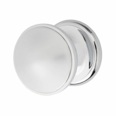 Heritage Brass by M Marcus Round Centre Door Knob - 81mm Rose Diameter - Polished Chrome