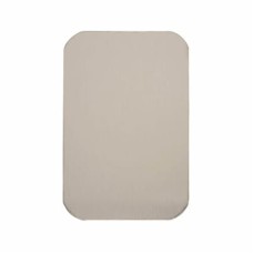 Exel Jumbo Adhesive Fixing Escutcheon - 75 x 50mm - Blank - Satin Stainless Steel