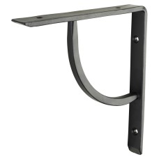 Olde Forge Plain Shelf Bracket - 152 x 152mm - Black