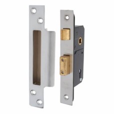 Narrow 5512 5 Lever Sashlock - 51mm Case - 35mm Backset - Satin Stainless Steel
