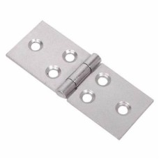 Cranked Knuckle Steel Backflap Cabinet Hinge - 30 x 76 x 1mm - Zinc Plated - Pair