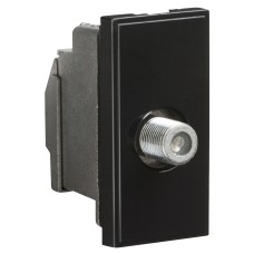 Knightsbridge Female F type Satellite Euro Module - Black