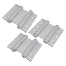 Double Action Self Closing Fire Door Spring Hinge - 150mm Length - FD30 - Silver - Pack of 3