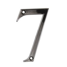 76mm Screw Fix Door Numeral - 7 - Bright Bronze