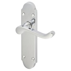 Exel Polished Chrome Victorian Summer Scroll Latch Door Handle - 168 x 40mm