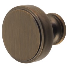 Crofts & Assinder Calgary Round Cabinet Knob - 40mm Diameter - American Bronze