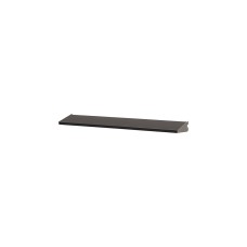 elfa Top Track System - Angled Metal Shelf with Integrated Brackets - 598 x 115mm - Graphite
