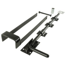GateMate Heavy Duty Double Gate Fastener - 355 x 90mm - Black Galvanised