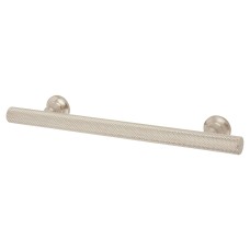 Exel York 12mm Knurled T-Bar Cabinet Pull Handle - 128mm Centres - Satin Nickel