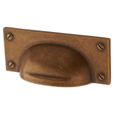 Exel Neston Cabinet Cup Handle - 76mm Centres - Antique Brass