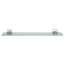 Croydex Chester Glass Shelf - 590 x 132.5mm - Polished Chrome