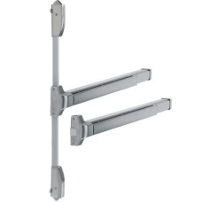 Arrone Touchbar Rebated Double Door Panic Bar Set - Timber Door - Satin Stainless Steel