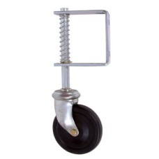 Light Duty Spring Loaded Gate Wheel - 245mm Height - Zinc Plated