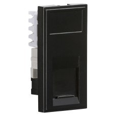 Knightsbridge CAT6 Euro Module - Unshielded - Black 