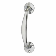 Victorian Bow Door Pull Handle - Screw Fix - 150 x 35mm - Polished Chrome