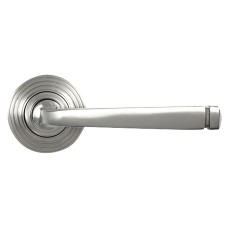 From The Anvil Satin Stainless Steel Door Handles on Round Beehive Rose - Avon Range 