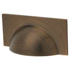 Crofts & Assinder Monmouth Square Cabinet Cup Handle - 64mm Centres - American Bronze