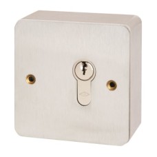 Key Switch - 85 x 85 x 44mm - Stainless Steel