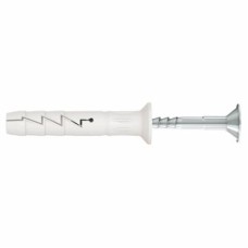 Rawlplug Nylon Countersunk Hammer Fixing - 6 x 35mm - White - Pack of 100