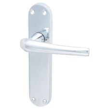 Hampstead Polished Chrome Latch Door Handle - Naples Range - 182 x 40mm