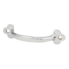 Exel Shaker 31mm D-Bar Cabinet Pull Handle - 85mm Centres - Polished Chrome