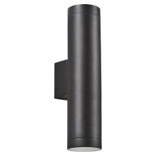 Forum Zink Morro Outdoor Up & Down Wall Light - IP44 - Black 