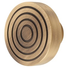 Frelan Hoxton Murray Round Cabinet Knob - 40mm Diameter - Antique Brass