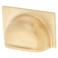 Alexander & Wilks Quantock Cabinet Cup Handle - 40mm Centres - PVD Satin Brass