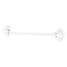 Exel Cabin Hook & Eye - 250mm Length - White Iron