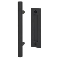 Olde Forge Sliding Door Handle & Flush Pull Handle - Black 