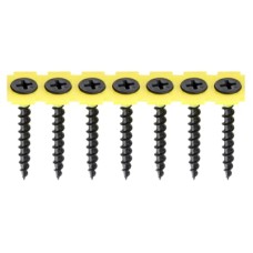 TIMCO Collated Coarse Thread Drywall Screws - 3.5 x 35mm - Black Phosphate - Pack of 1000