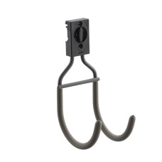 elfa Garage+ Storage Top Track System - J-Hook for Storage Track - Matt Grey