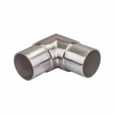 SWR Balustrade 90° Sharp Elbow Tube Connector - 316 Brushed Satin Stainless Steel 