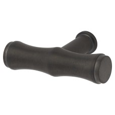 Alexander & Wilks Crispin Bamboo 12mm T-Bar Cabinet Knob - 55 x 38mm - PVD Dark Bronze