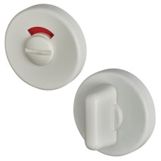 Hoppe AR600/29 Nylon Bathroom Turn & Release with Indicator - 52mm Diameter - Diamond White