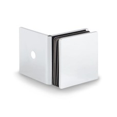 Bohle Bilbao Small Glass Clamp - Wall Mount - 8-12mm Glass - Polished Chrome