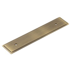 Frelan Hoxton Rushton Cabinet Handle Backplate Only - 140 x 30mm - Antique Brass