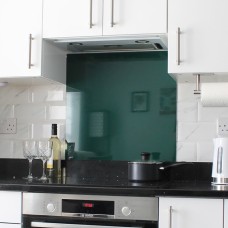 Exel Aluminium Kitchen Splashback - 900 x 750mm - Gloss Green