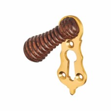 Olde Forge Covered Beehive Escutcheon - 57 x 25mm - Keyhole - Rosewood