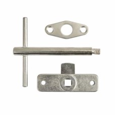 Jedo Budget Lock, Key and Escutcheon - Rim - 67.5 x 19.5 x 9mm - Zinc Plated